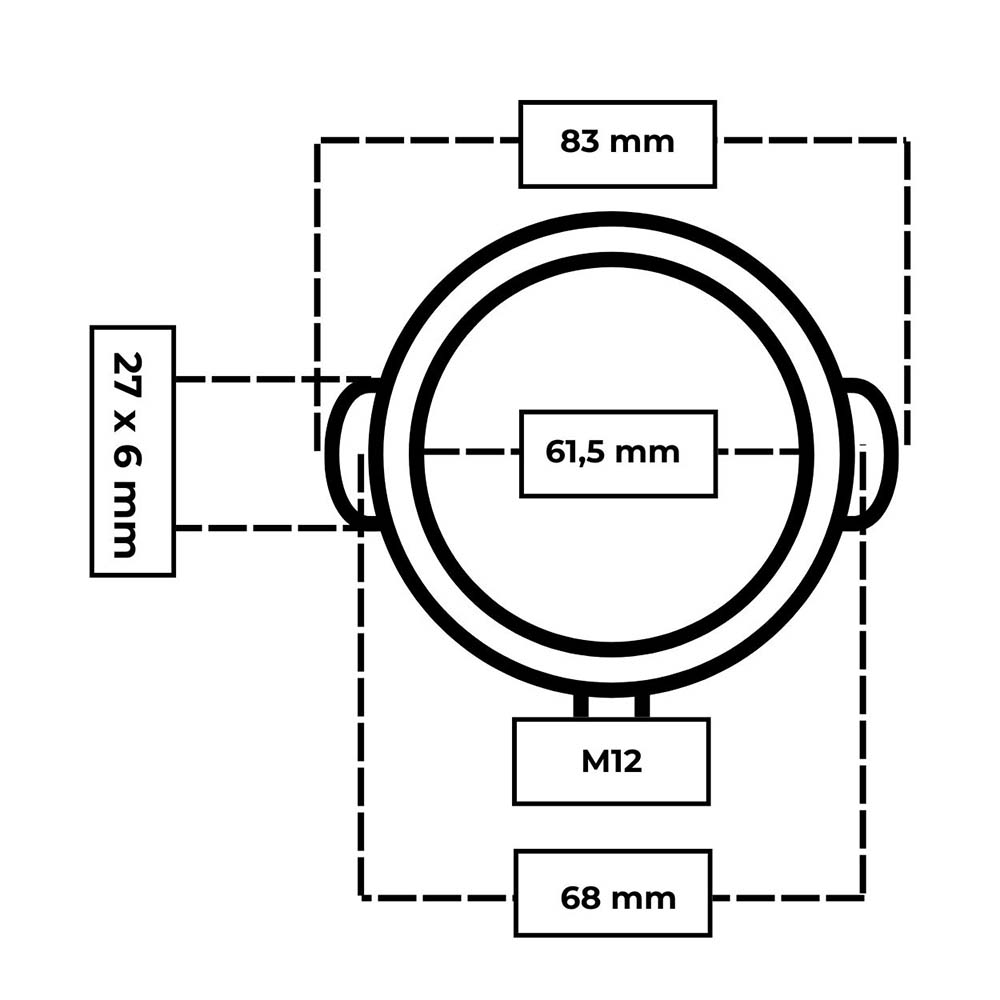 Maatvoering naked portafilter