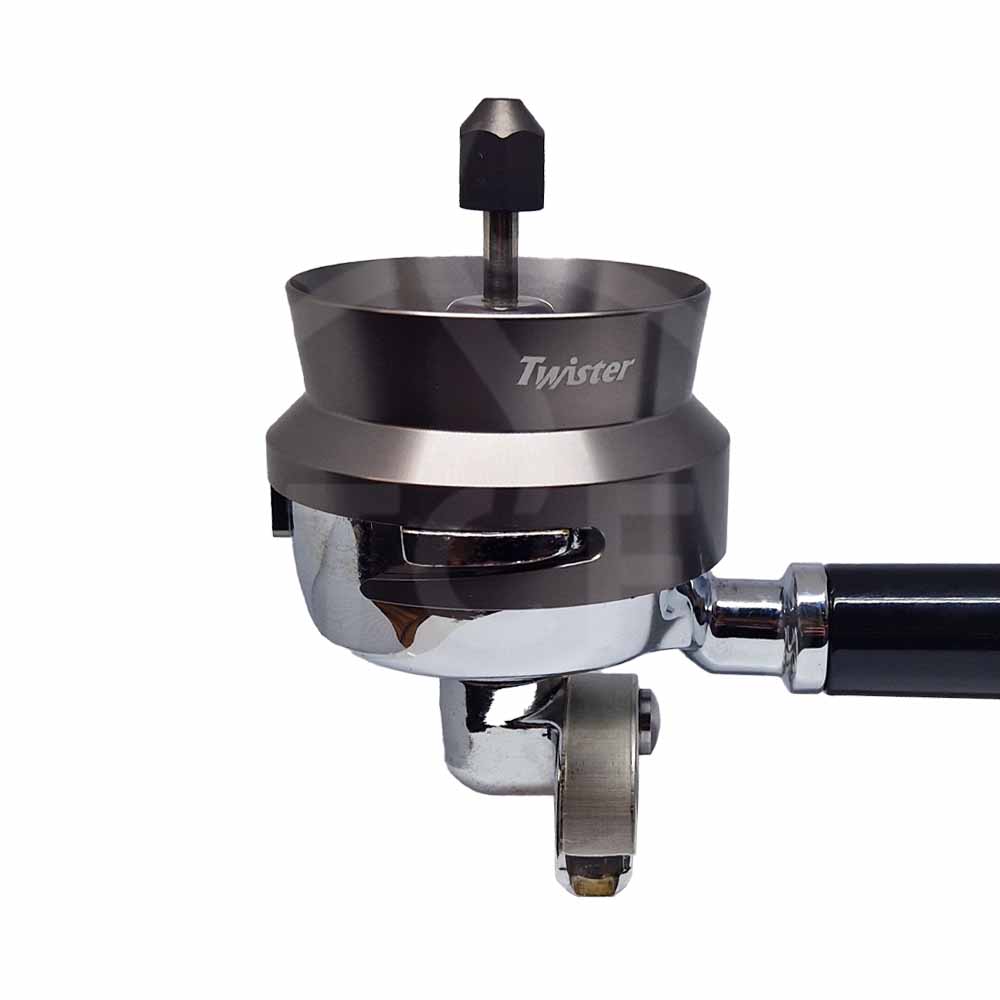 EDO Portafilter Twister zilver - The Coffee Factory (TCF)