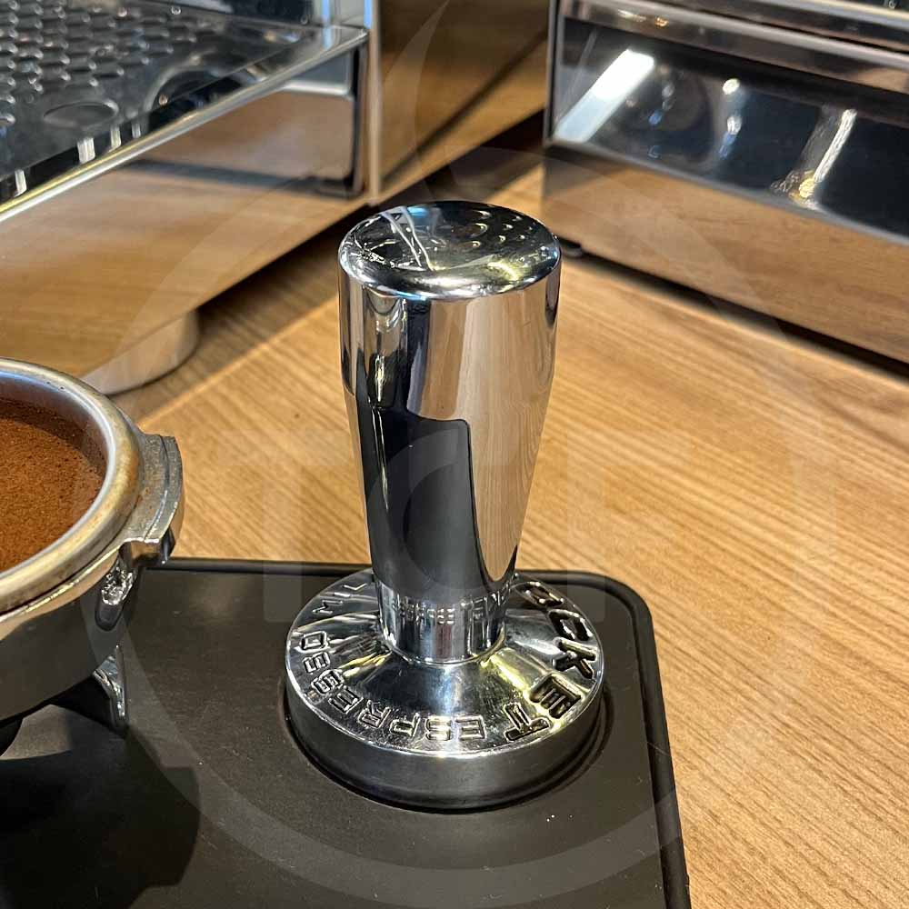 Rocket tamper RVS hoogglans | The Coffee Factory (TCF)