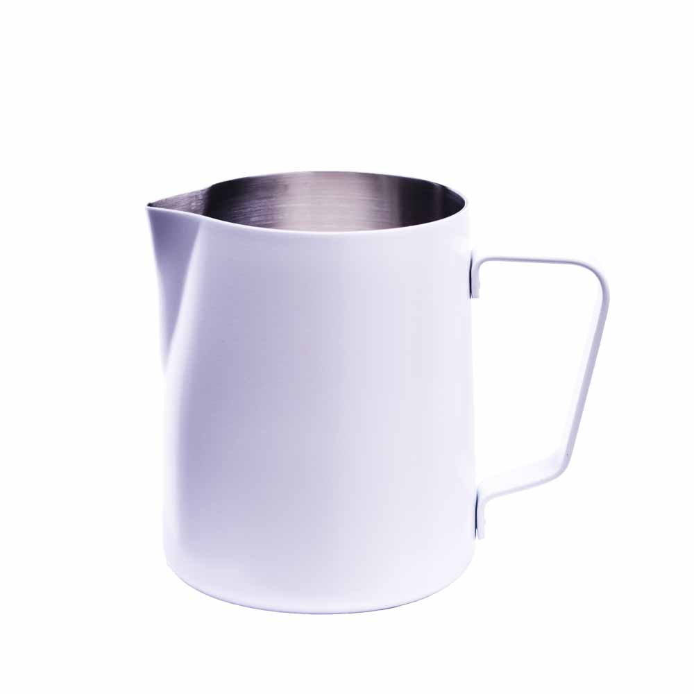 JoeFrex melkkan RVS wit | The Coffee Factory (TCF)