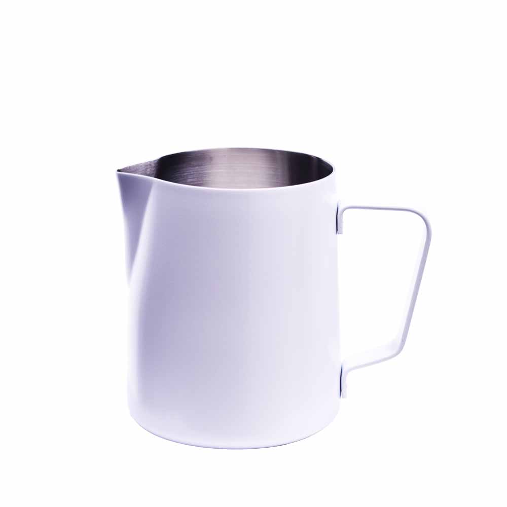 JoeFrex melkkan RVS wit | The Coffee Factory (TCF)