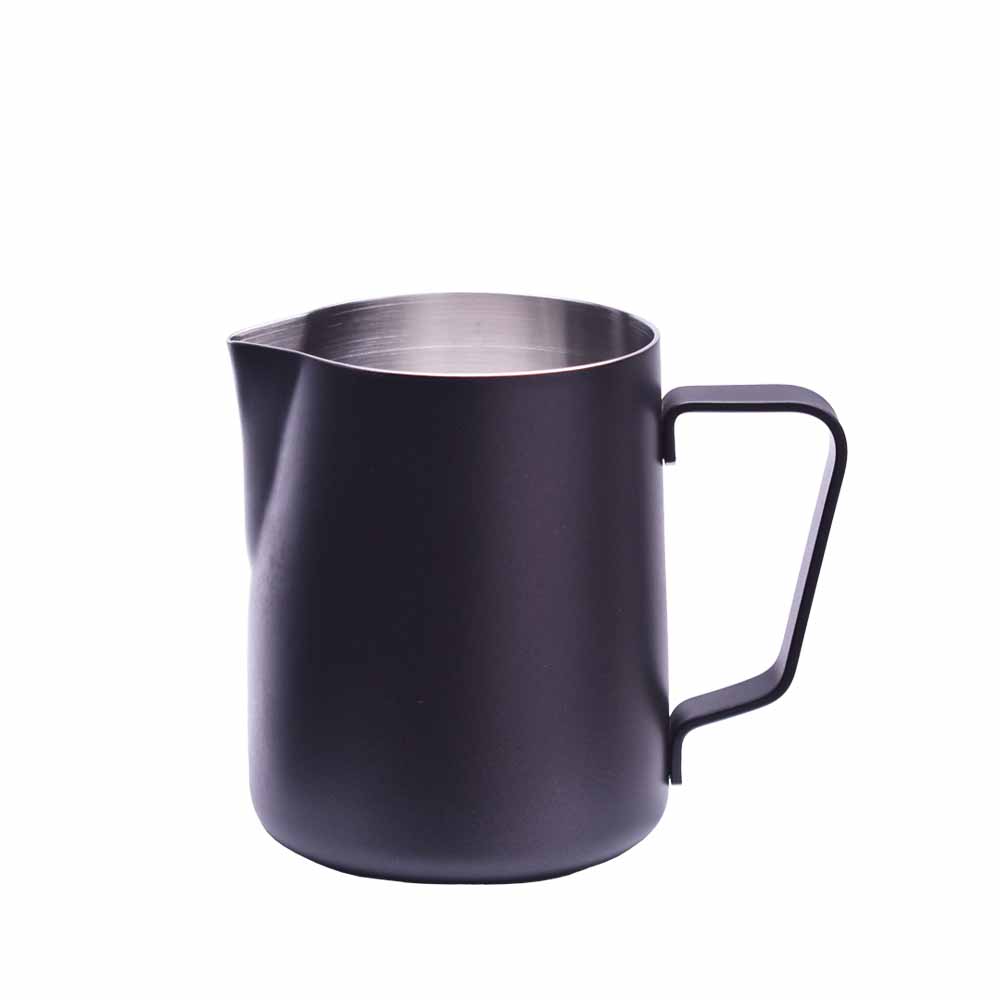 JoeFrex melkkan RVS zwart | The Coffee Factory (TCF)