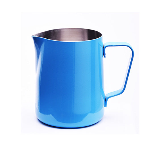 JoeFrex melkkan RVS blauw | The Coffee Factory (TCF)