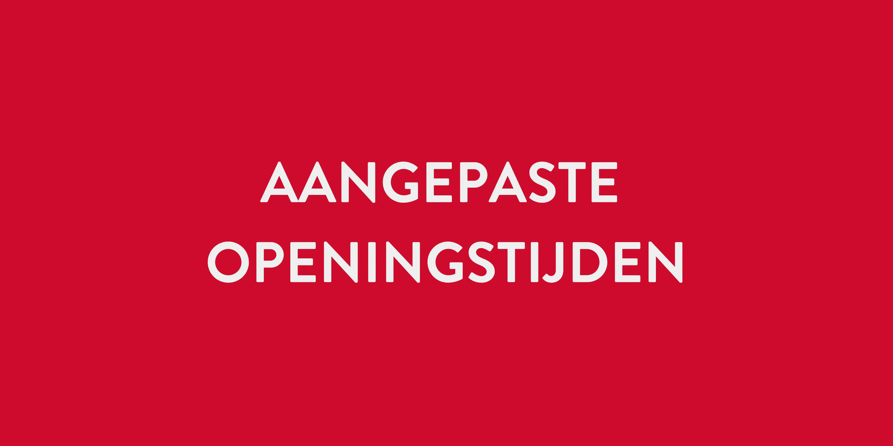 Aangepaste openingstijden vrijdag 24 januari