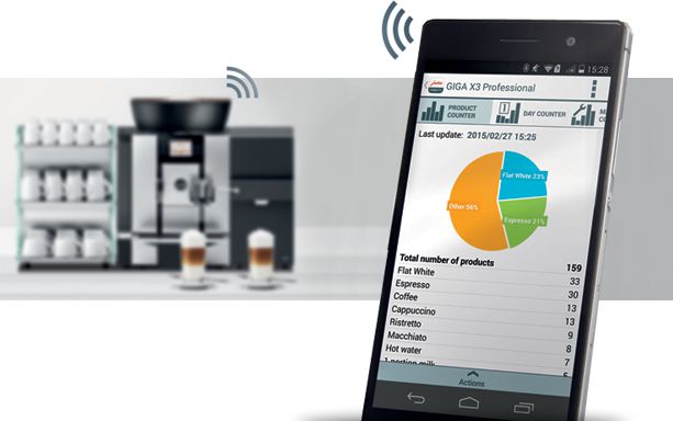 JURA Smart Connect: Relevante informatie over koffiemachine direct zichtbaar op smartphone!