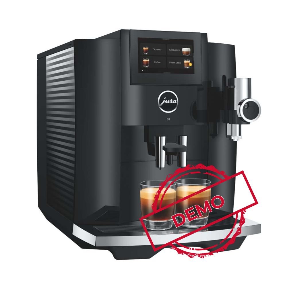 JURA S8 piano black demomodel 2024 [EB] | The Coffee Factory (TCF)