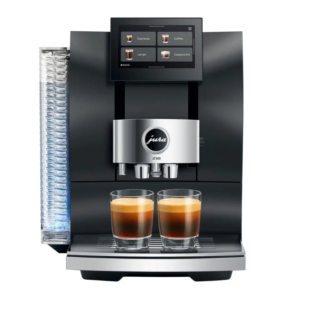 2 espresso uit de JURA Z10 van voren gezien