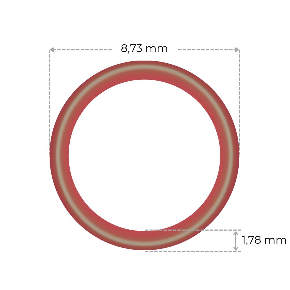 JURA O-ring stoomsproeier (1) Ø8,73 x 1,78 mm | The Coffee Factory (TCF)