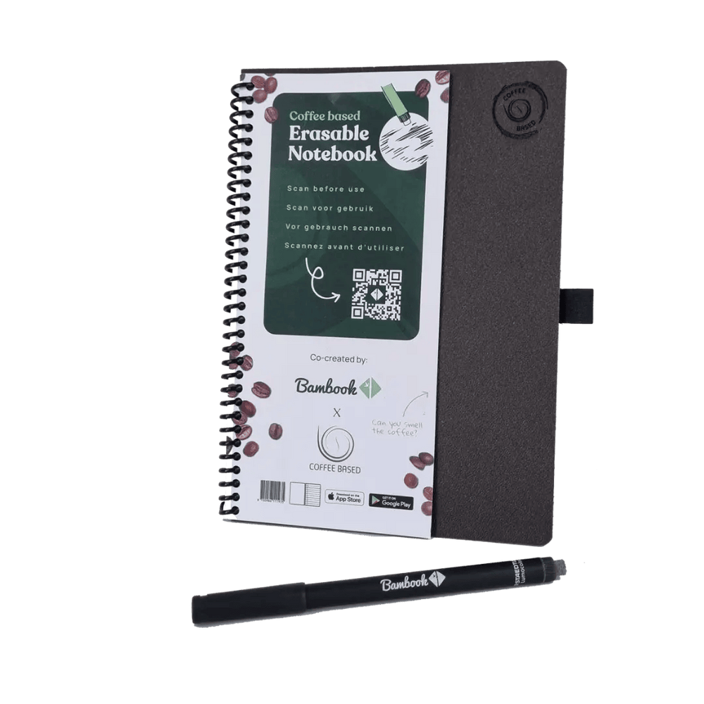 Coffee Based × Bambook – Herschrijfbaar notitieboek | The Coffee Factory (TCF)