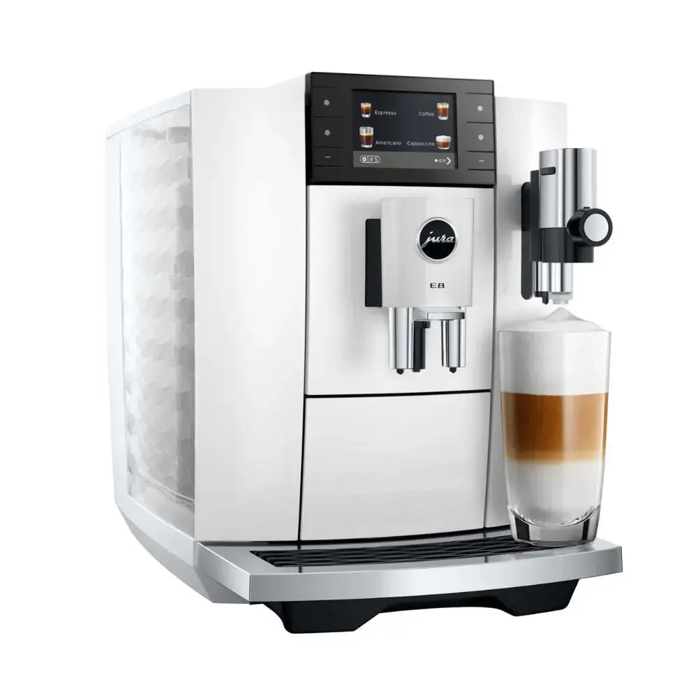 JURA E8 [ED] Piano White Latte Macchiato| The Coffee Factory (TCF)