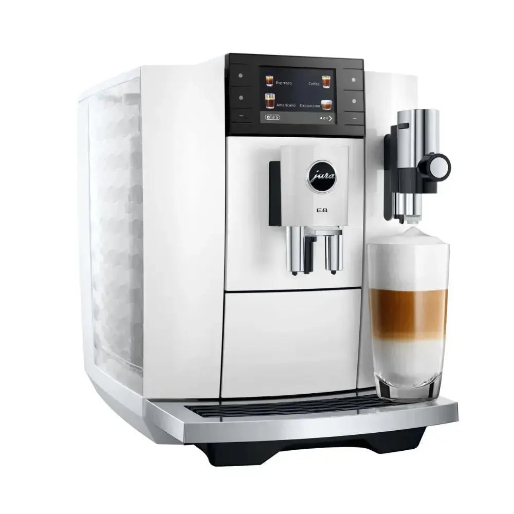 JURA E8 [ED] Piano White Latte Macchiato| The Coffee Factory (TCF)