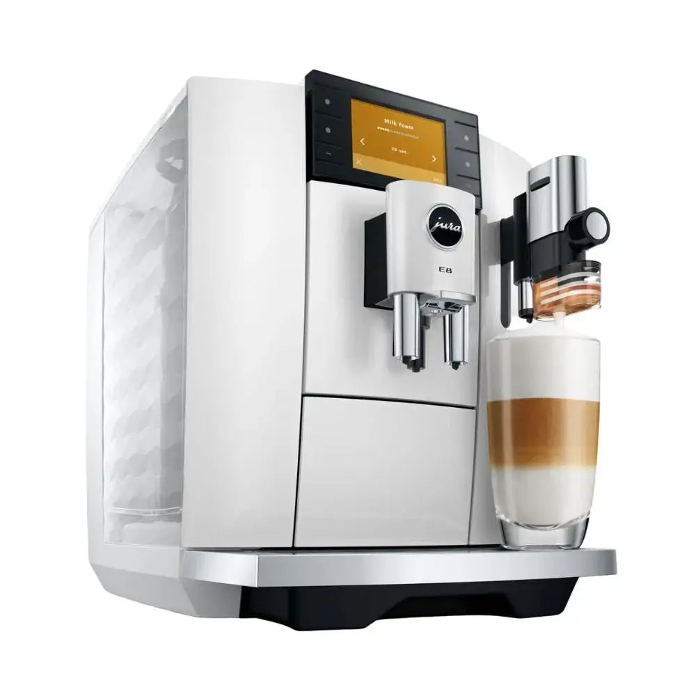 JURA E8 [ED] Piano White siroop | The Coffee Factory (TCF)