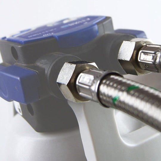 Gewapende aansluitslang 3/8" F x 3/4" F DN8 150 cm