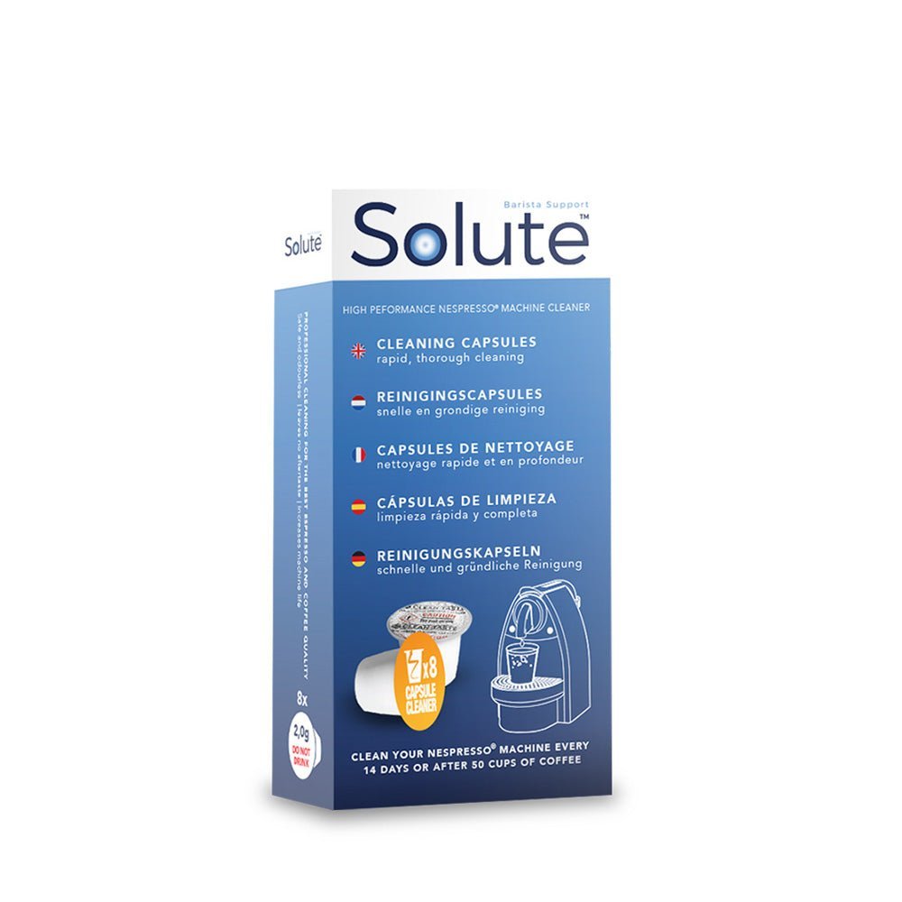 Solute Clean Taste capsule reiniger voor Nespresso [8 x 2,0 gr] | The Coffee Factory (TCF)