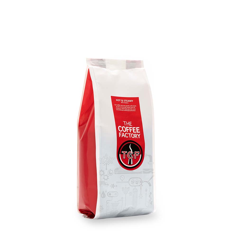 Hot & Steamy koffiebonen 500 gr | The Coffee Factory (TCF)