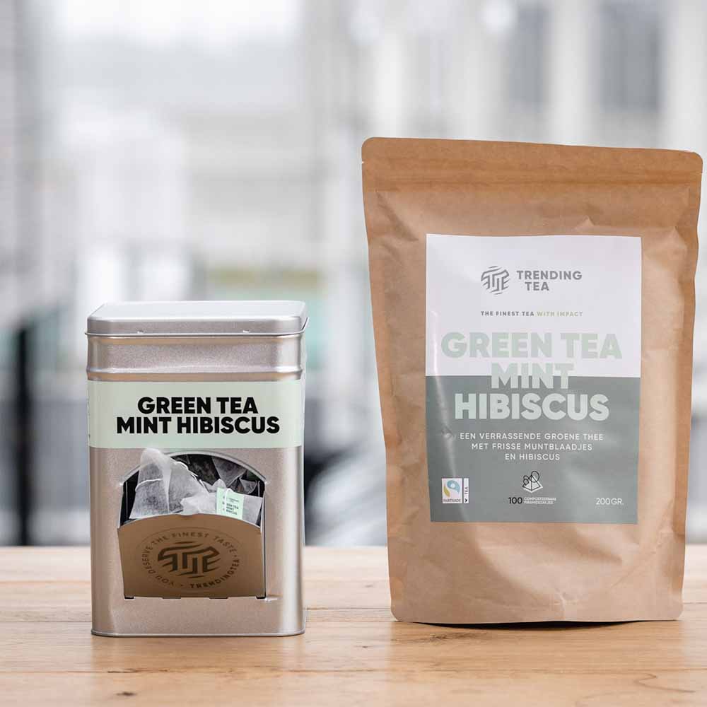 Trending Tea Green Tea Mint Hibiscus [100 piramides] | The Coffee Factory (TCF)